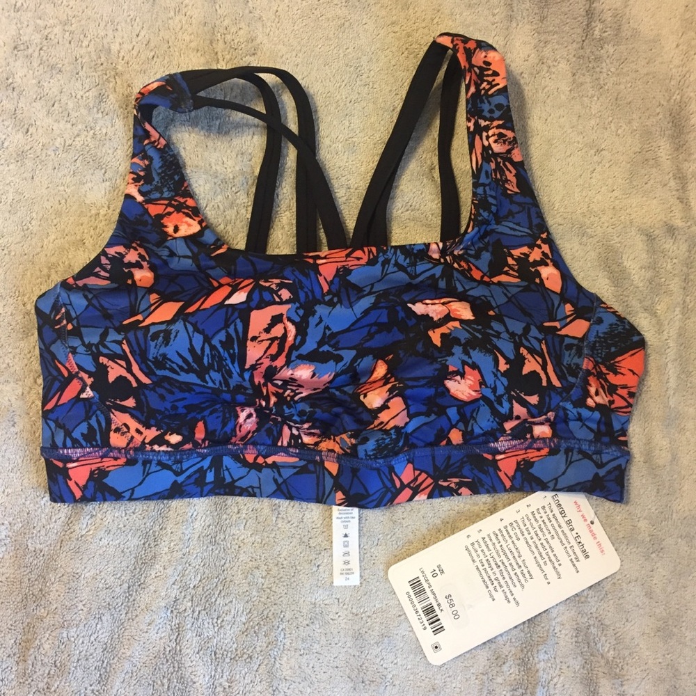Lululemon Energy *Exhale bra size 10